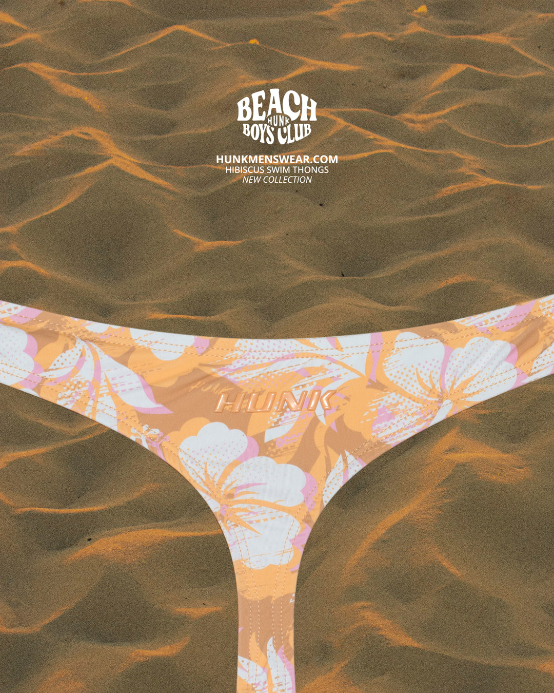 Hibiscus Swim Thong - HUNK Menswear