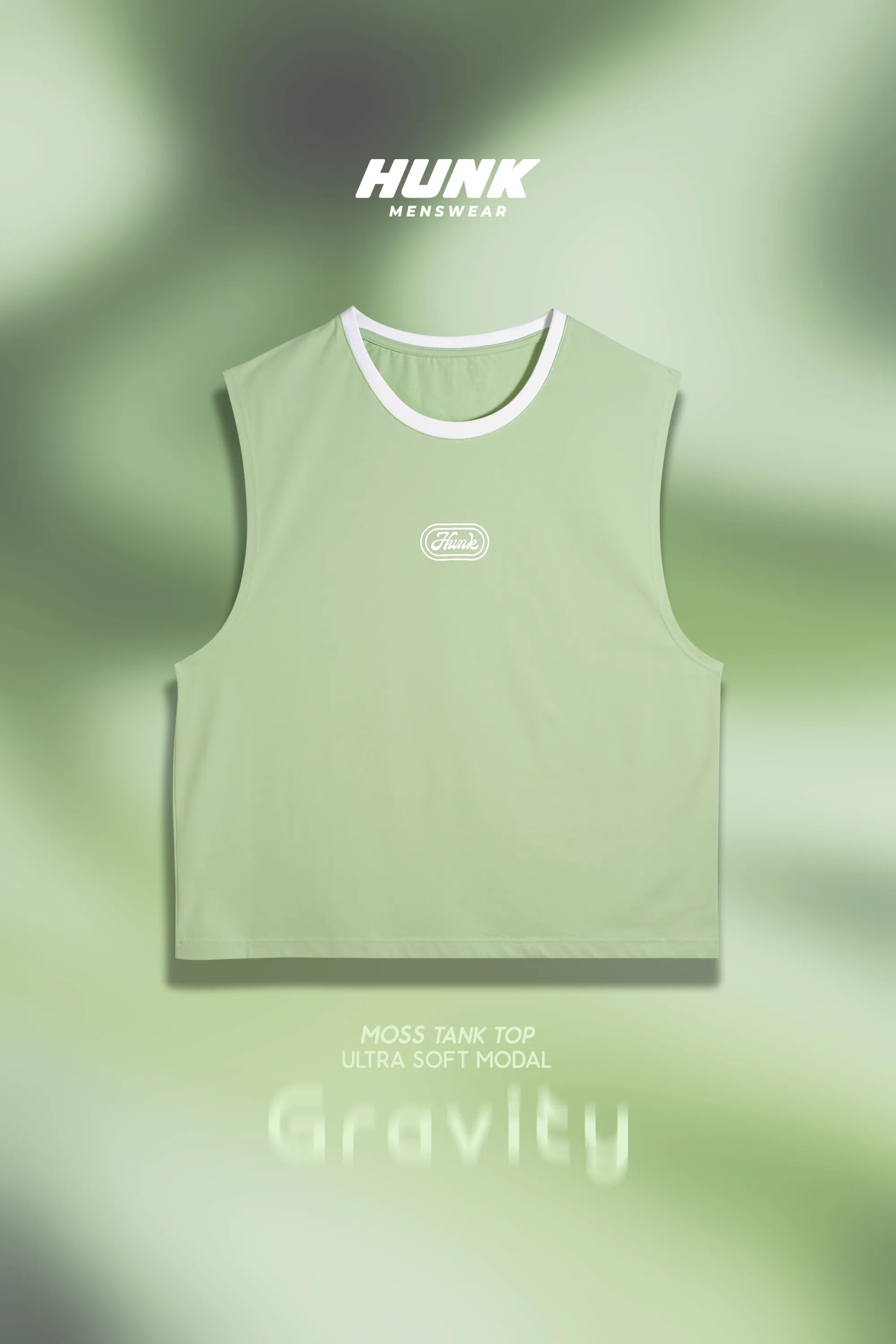Moss Boxy Cropped Tank