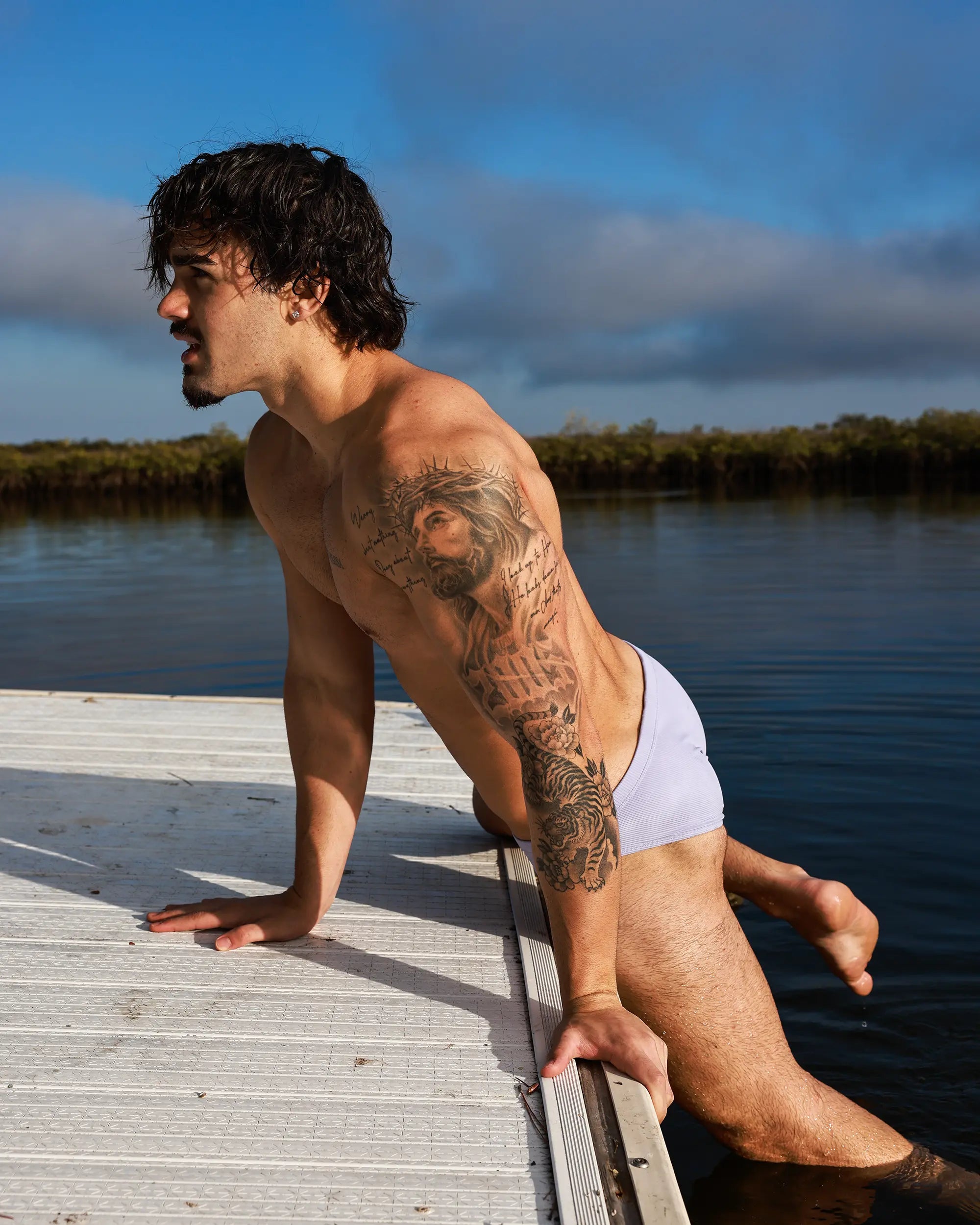 Aura Ribbed Swim Brief