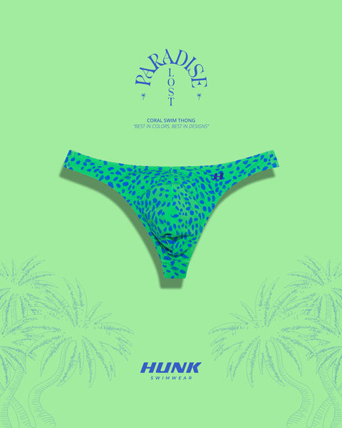 Coral Swim Thong - HUNK Menswear