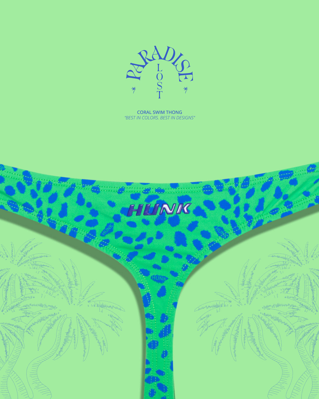 Coral Swim Thong - HUNK Menswear