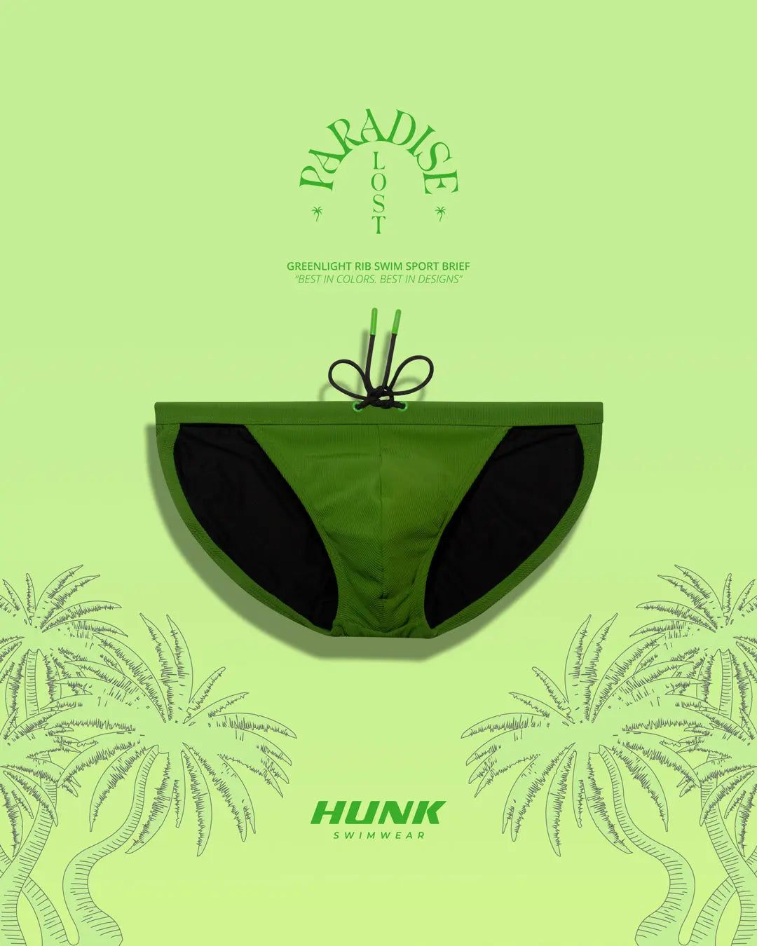 Greenlight Rib Swim Sport Brief - HUNK Menswear